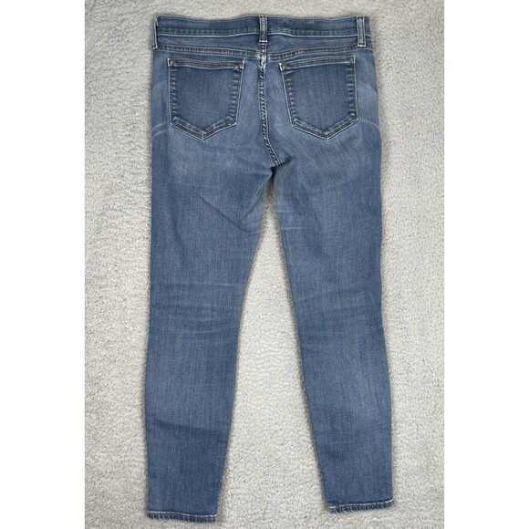 J. Crew Toothpick Skinny Jeans Womens Size 29 Blue Denim 28" - Picture 7 of 7